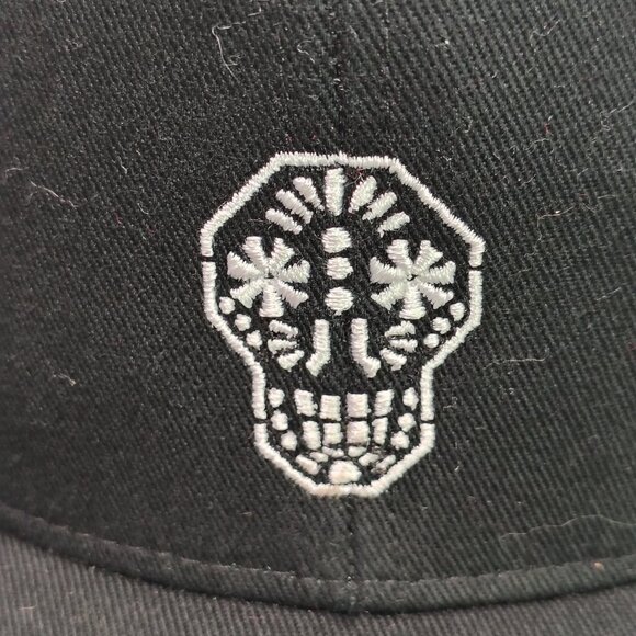 Vans Loteria Don Clamente Hat Cap Snap Back Black Embroidered Candy Skull Logo. - Picture 5 of 15